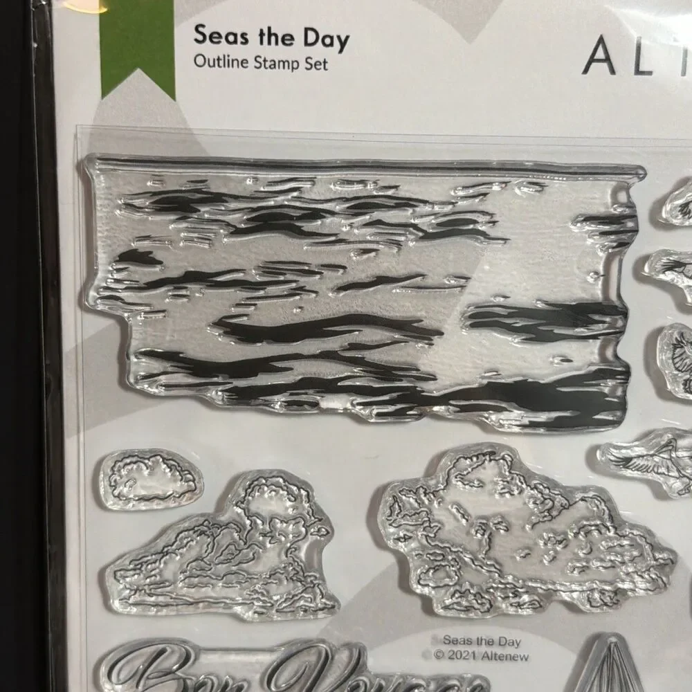 Altenew Seas the Day Sailing beach ocean lighthouse stamp set